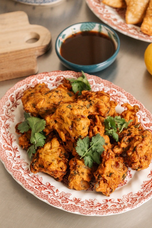 Autumnal Veg Pakoras (V + VE)